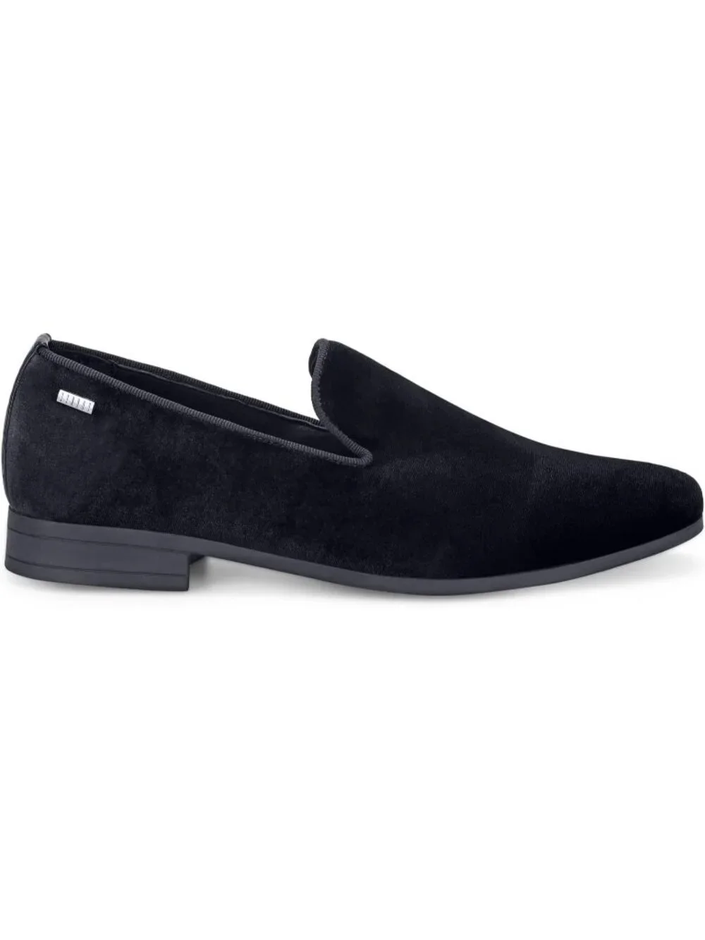 UUBARIS Men's Black West Velvet Loafers Slip On Tuxedo Fashion Style Shoes